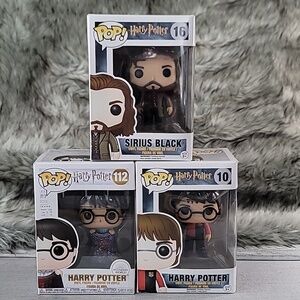 Funko Pop Sirius Black #16 and Harry Potter #112 NWT And Harry Potter #10